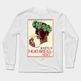 KATTUS HOCHRIEGL SEKT by Joseph Binder Wine Art Deco Lithograph Poster Long Sleeve T-Shirt